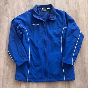 Bauer Women Blue Full Zip Hockey Warm Up Jacket Mesh Lined Medium RN 91748